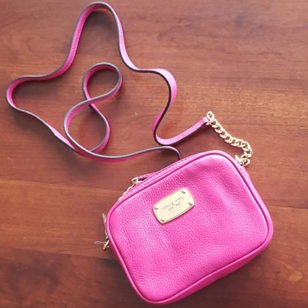 Michael Kors pink Hamilton crossbody handbag